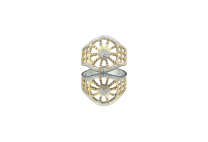 DIVYORO THE OPENWORK SPOKE WHEEL RING